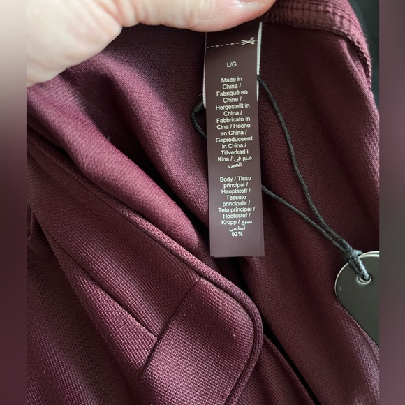 NWT Nike x Skims Airy VNeck Oversized Long Sleeve Top Size Large in Current - Picture 12 of 12